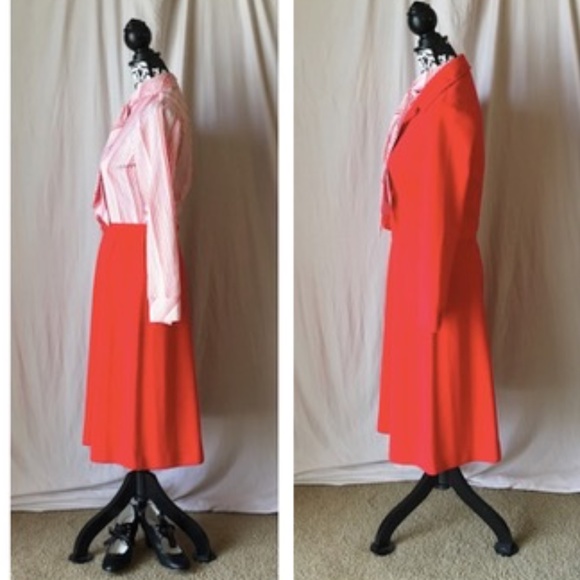 Vintage 1970’s Union Made Candy Stripe Secretary Dress & Jacket Set, XS/Small - Picture 5 of 14